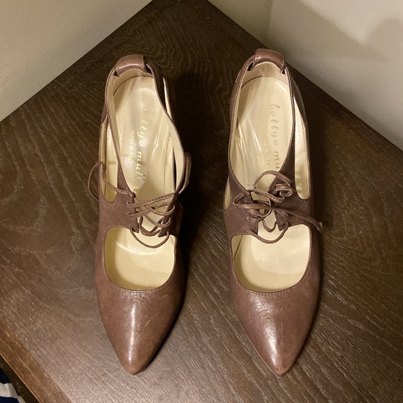 Bettye Muller Lace Up Heels - Picture 3 of 5